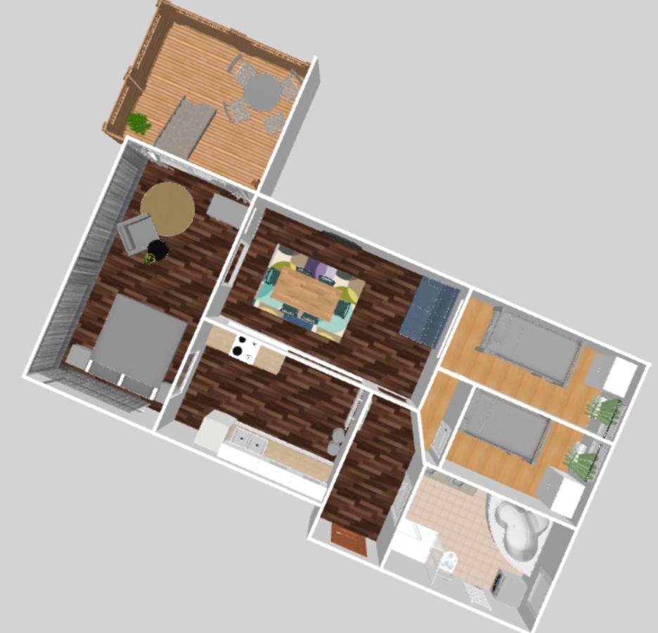 Apartment Humboldt 3 Schlafzimmer,Wifi, Netflix Parken, Terrasse, Klimatisiert, Naehe Zentrum Jena Bagian luar foto